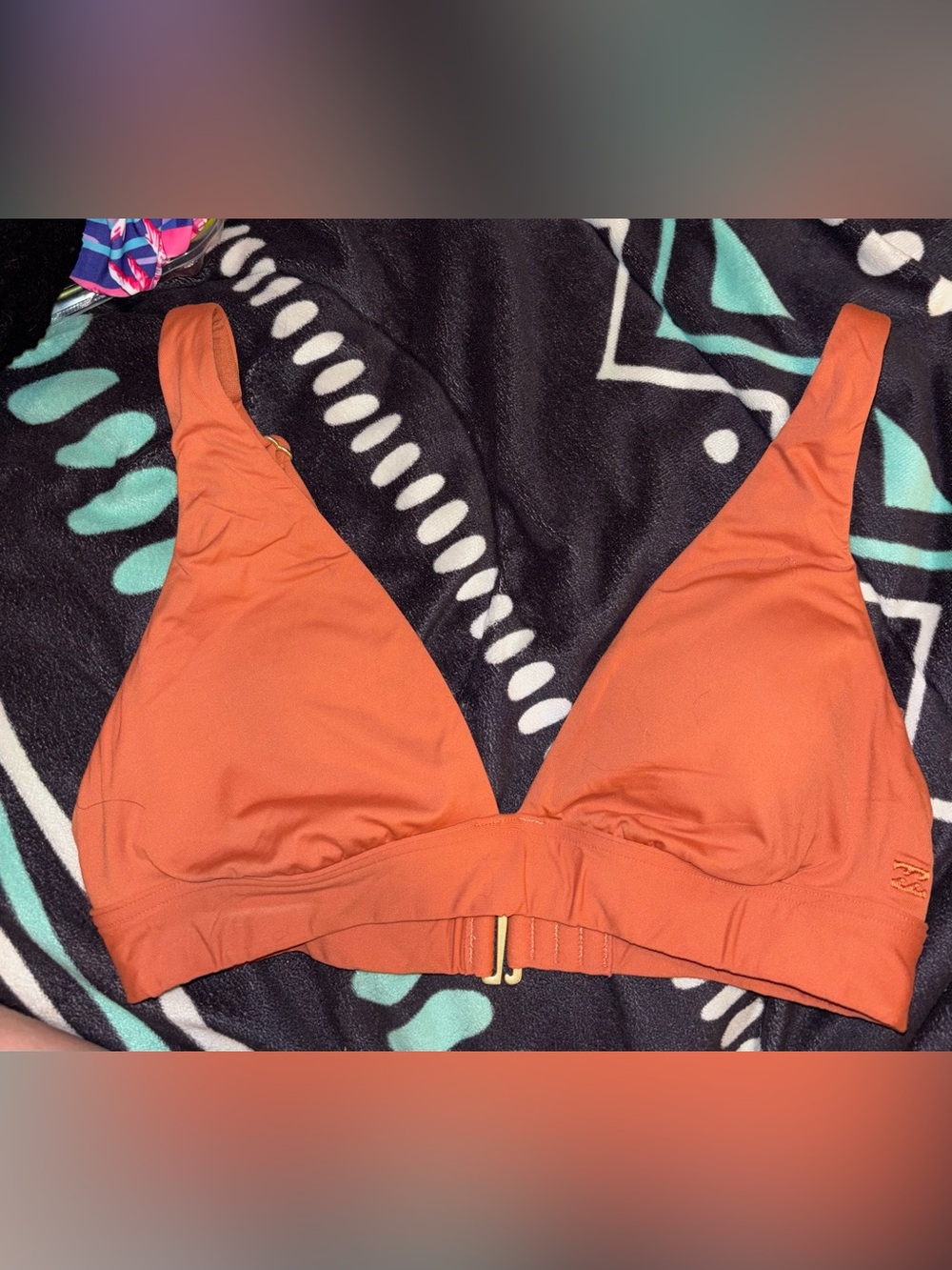 Billabong Orange Bikini Top
